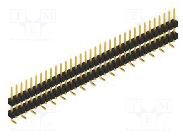 Connector: pin strips; pin header; male; PIN: 34; 2.54mm; SMT; 1x34