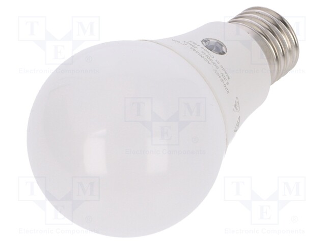 LED lamp; warm white; E27; 230VAC; 470lm; 5.2W; 2700K; CRImin: 80