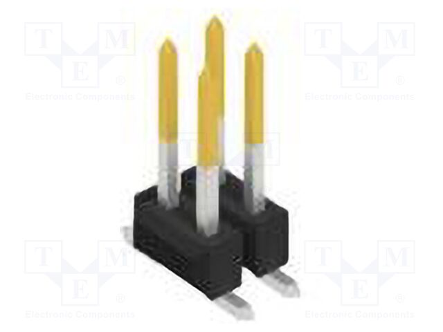 Connector: pin strips; pin header; male; PIN: 4; 2.54mm; SMT; 2x2
