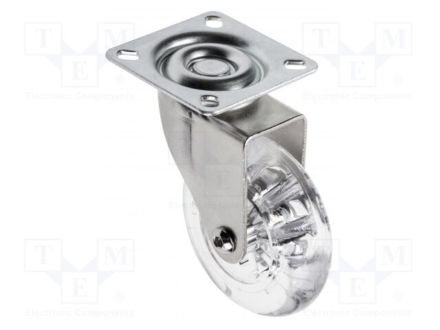 Furniture wheel; Ø: 75mm; without rest position