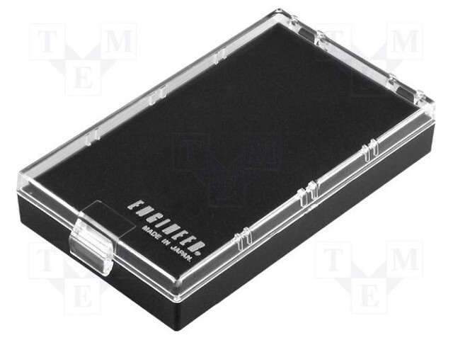 Conductive storage box for ICs; ESD; L: 75mm; W: 130mm; H: 14mm