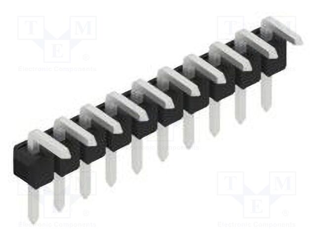 Connector: pin strips; pin header; male; PIN: 10; 2.54mm; THT; 1x10