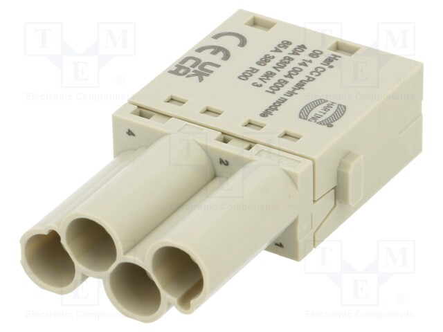 Connector: HDC; module; male; Han-Modular®; PIN: 4; push-in; 40A