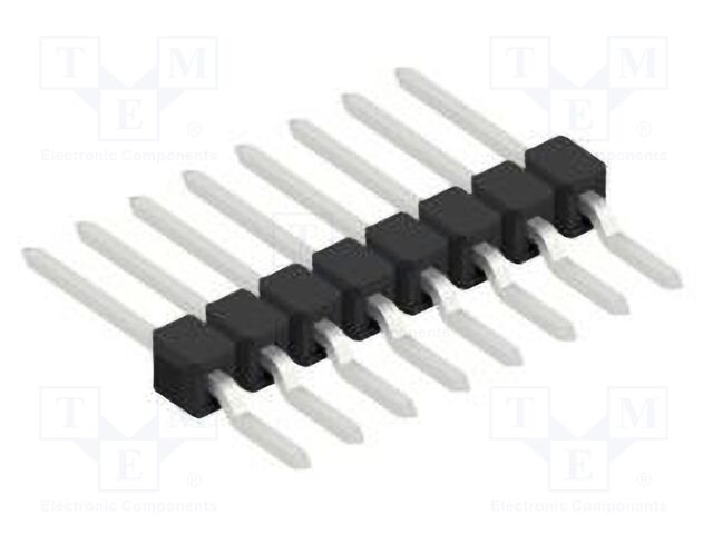 Connector: pin strips; pin header; male; PIN: 8; 2.54mm; SMT; 1x8