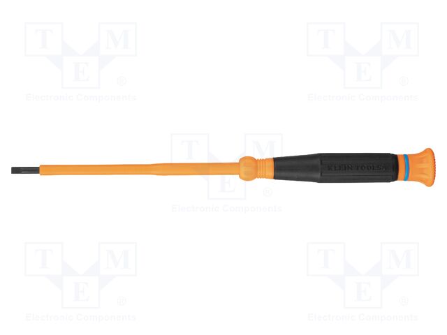 Screwdriver: insulated; precision; slot; Blade length: 101mm