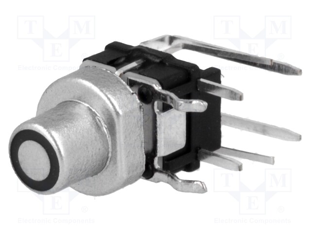 Switch: keypad; Pos: 2; SPST-NO; 0.05A/12VDC; silver; Illumin: LED