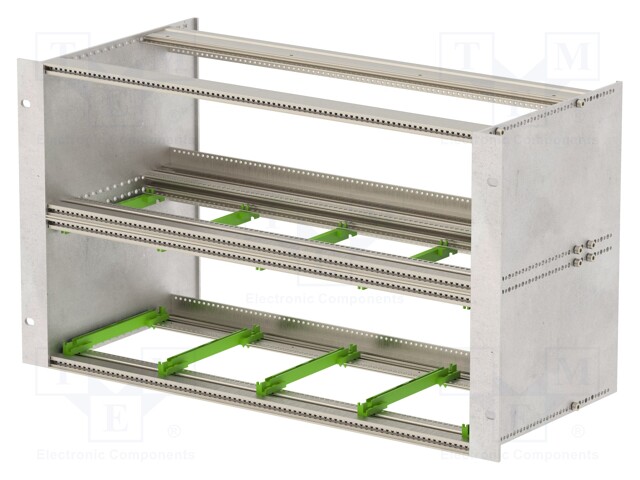 Enclosure: instrument; Standard: 19"; 6U; Enclos.mat: aluminium