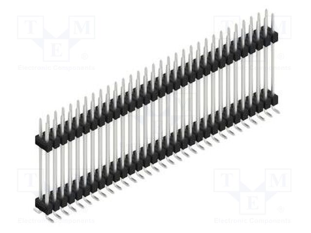 Connector: pin strips; pin header; male; PIN: 62; 2.54mm; SMT; 2x31
