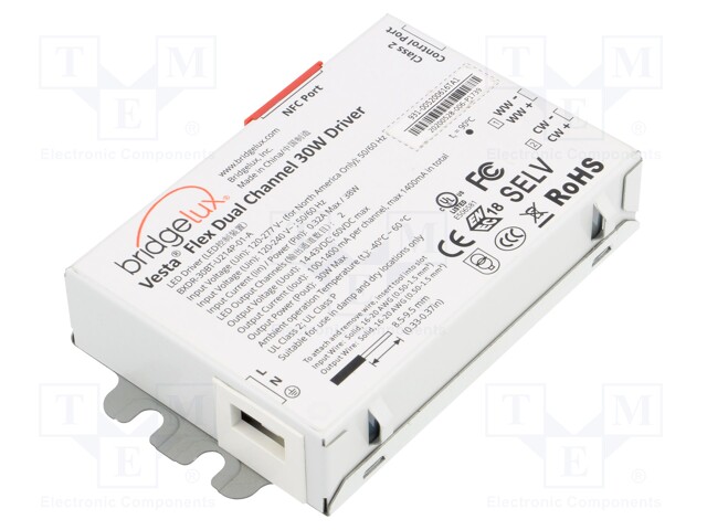 Power supply: switched-mode; LED; 30W; 14÷43VDC; 0÷1400mA