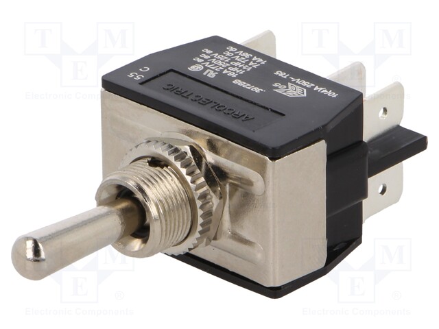 Switch: toggle; Pos: 3; DP3T; (ON)-OFF-(ON); 16A/250VAC; 100mΩ; IP67