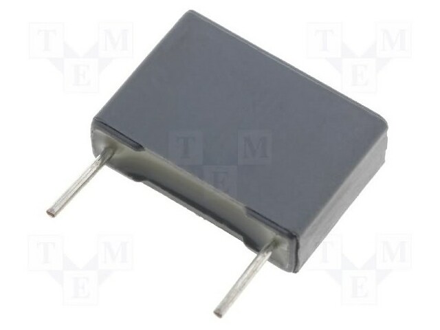 Capacitor: polyester; 2.2uF; 63VAC; 100VDC; Pitch: 15mm; ±10%