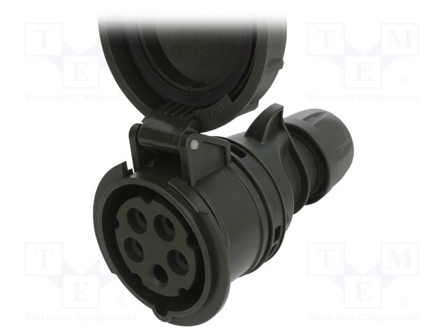 Connector: AC supply 3-phase; socket; female; 16A; 400VAC; IP67