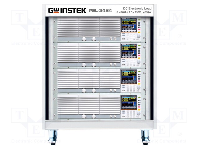 Device: electronic load; 1.5÷150V; 0÷840A; 4200W; 598x877x706mm