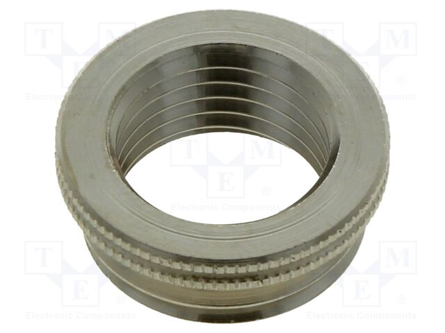Thread adapter; Int.thread: PG7; Ext.thread: M16; brass; Pitch: 1.5