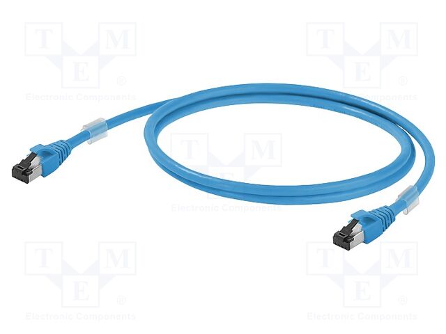 Patch cord; S/FTP; Cat 6a; RJ45 plug,both sides; stranded; Cu