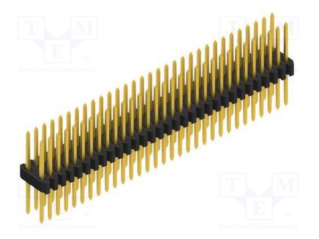Connector: pin strips; pin header; male; PIN: 62; 1.27mm; THT; 2x31