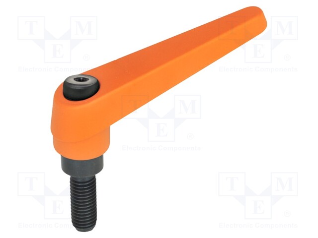 Lever; adjustable; Thread len: 16mm; Lever length: 62mm