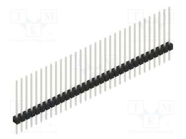 Connector: pin strips; pin header; male; PIN: 32; 2.54mm; THT; 1x32