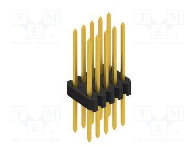 Connector: pin strips; pin header; male; PIN: 10; 1.27mm; THT; 2x5