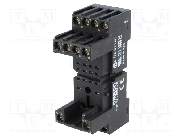 Socket; PIN: 14; 5A; 250VAC; Application: H3YN-2,H3YN-4,MY4,MY4N