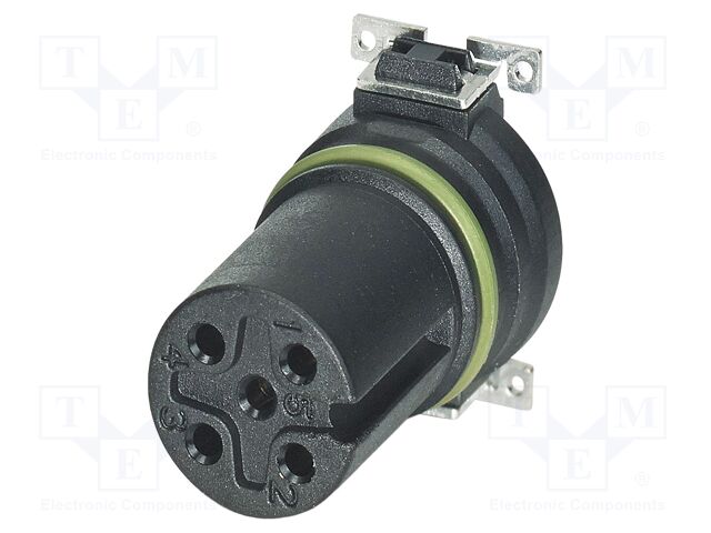 Connector: M12; contact insert; PIN: 4; 250V; straight; SMT; A code