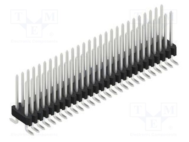Connector: pin strips; pin header; male; PIN: 54; 1.27mm; SMT; 2x27