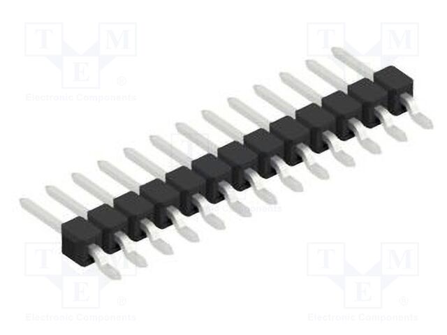 Connector: pin strips; pin header; male; PIN: 13; 2.54mm; SMT; 1x13