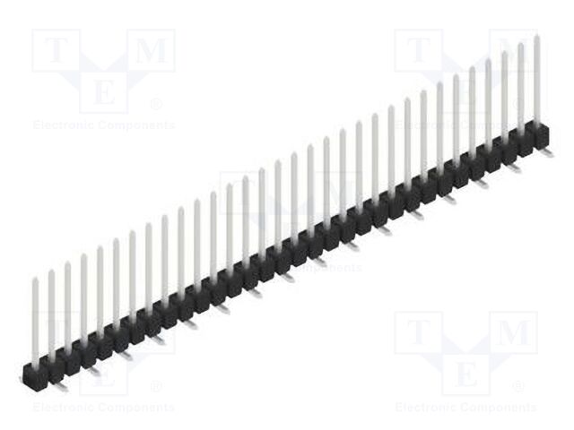 Connector: pin strips; pin header; male; PIN: 32; 2.54mm; SMT; 1x32