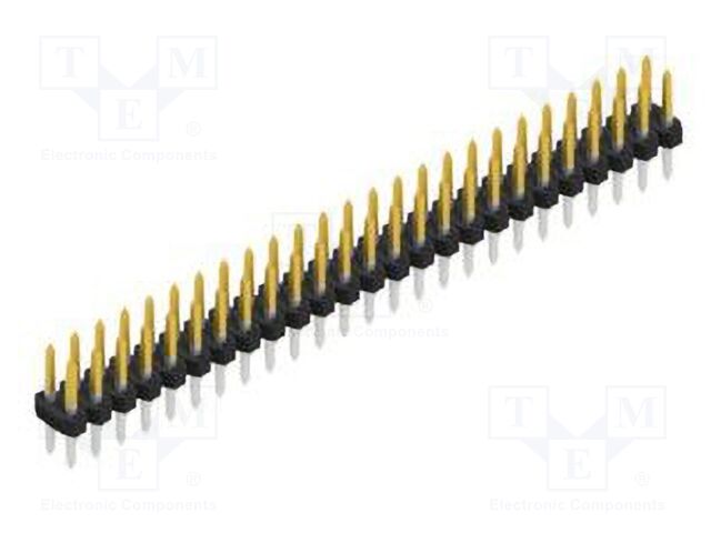 Connector: pin strips; pin header; male; PIN: 50; 2mm; THT; 2x25