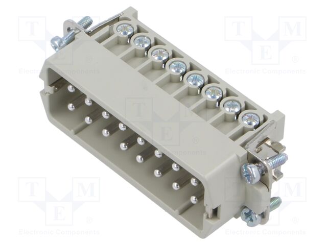 Connector: HDC; contact insert; male; EPIC H-A; PIN: 16; 16+PE; 16A