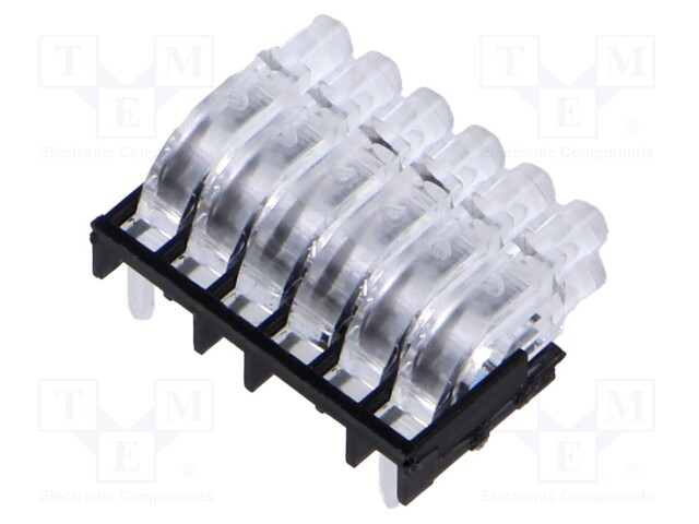Fiber for LED; round; Ø2mm; No.of mod: 12; Front: convex