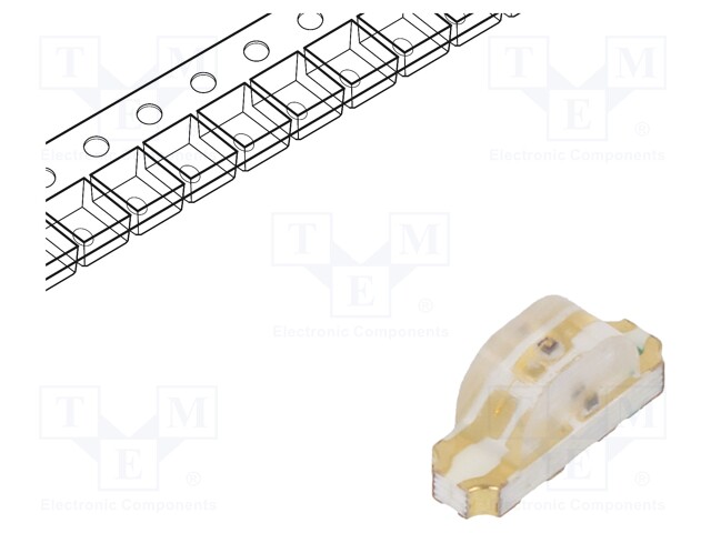 LED; SMD; 1204; yellow/yellow green; 3.2x1x1.48mm; 140°; 20mA