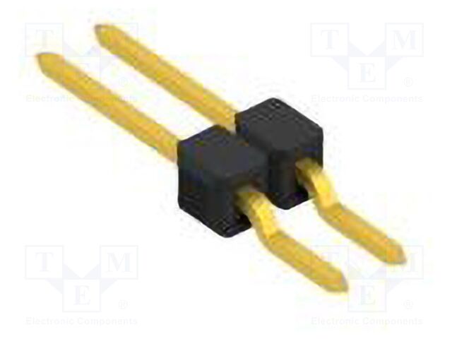 Connector: pin strips; pin header; male; PIN: 2; 2.54mm; SMT; 1x2
