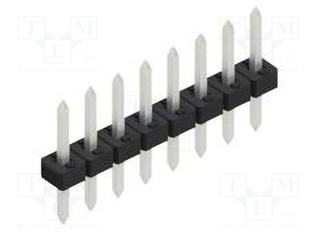 Connector: pin strips; pin header; male; PIN: 8; 2mm; THT; 1x8; 100V