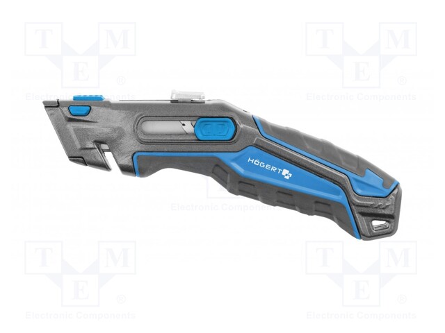 Knife; universal; automatic security return; Blade length: 60mm