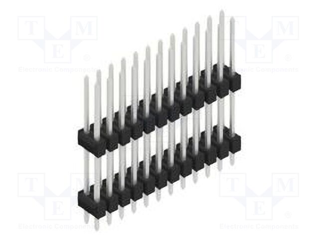 Connector: pin strips; pin header; male; PIN: 24; 2.54mm; THT; 2x12