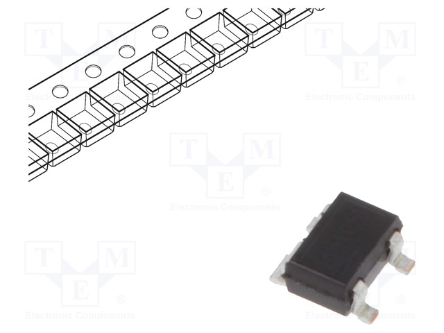 Transistor: NPN; bipolar; RF; 4.5V; 25mA; 75mW; SOT343