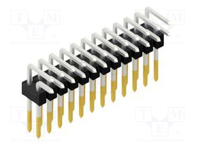 Connector: pin strips; pin header; male; PIN: 24; 2.54mm; THT; 2x12