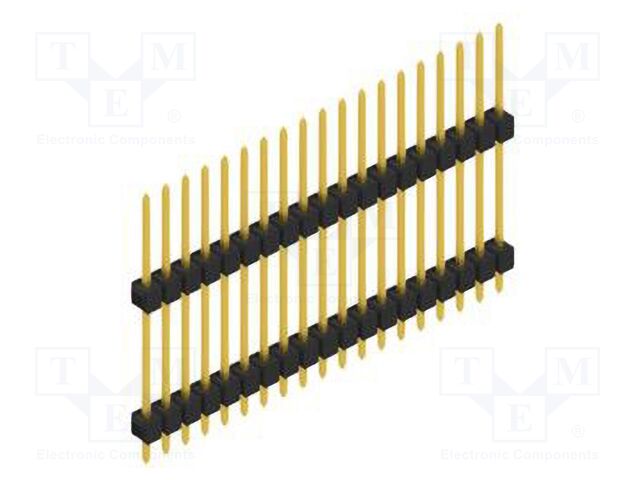 Connector: pin strips; pin header; male; PIN: 19; 2.54mm; THT; 1x19
