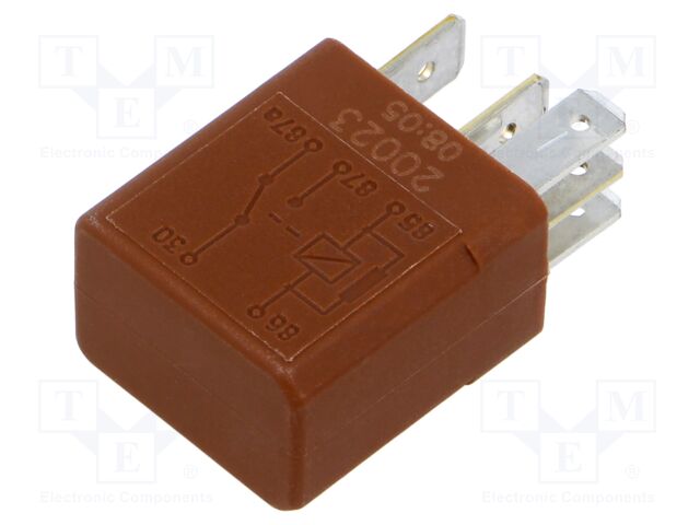 Relay: electromagnetic; SPDT; Ucoil: 12VDC; automotive; 20A