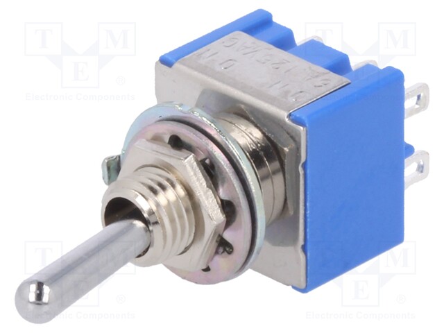 Switch: toggle; Pos: 2; DPDT; ON-(ON); 6A/125VAC; -10÷55°C; 1kV