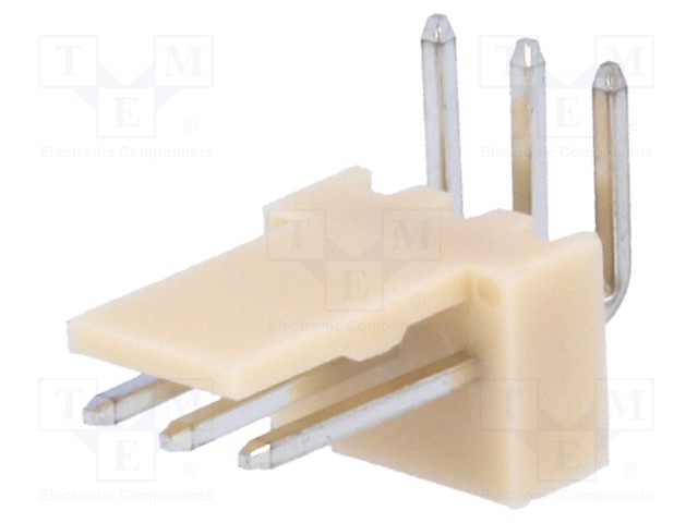 Socket; wire-board; male; NS25; 2.54mm; PIN: 3; THT; 250V; 3A; tinned