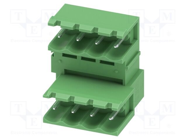PCB headers, nominal cross section: 2.5 mm?, color: green, n
