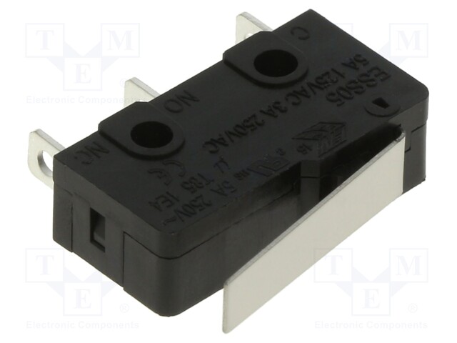 Microswitch SNAP ACTION; with lever; SPDT; 3A/250VAC; ON-(ON)