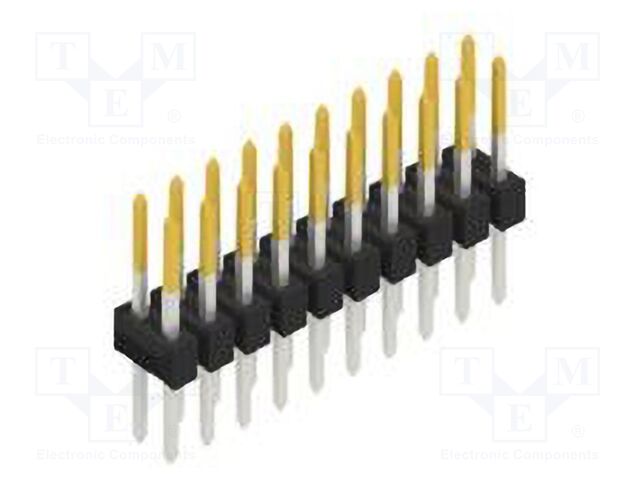 Connector: pin strips; pin header; male; PIN: 20; 2.54mm; THT; 2x10