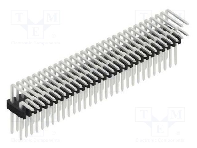 Connector: pin strips; pin header; male; PIN: 60; 1.27mm; THT; 2x30