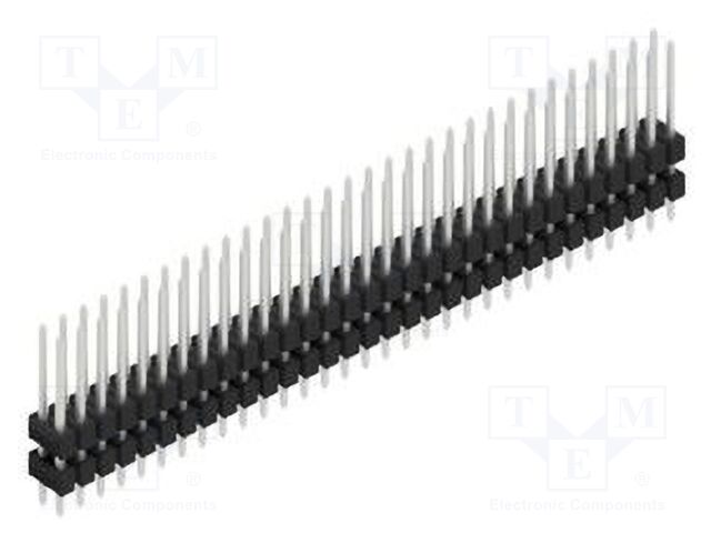 Connector: pin strips; pin header; male; PIN: 62; 2.54mm; THT; 2x31