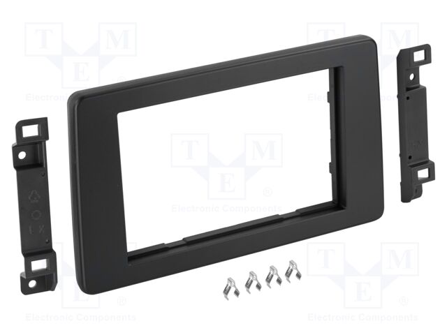 Radio frame; Renault; 2 DIN; black