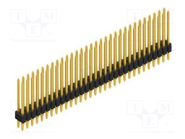 Connector: pin strips; pin header; male; PIN: 62; 1.27mm; THT; 2x31