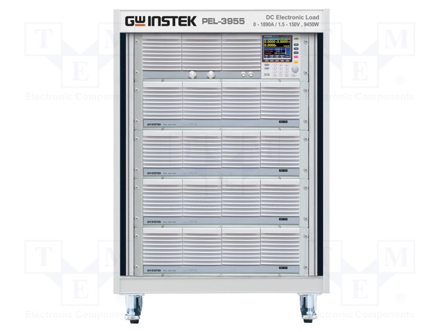 Device: electronic load; 1.5÷150V; 0÷1890A; 9450W; 598x877x706mm